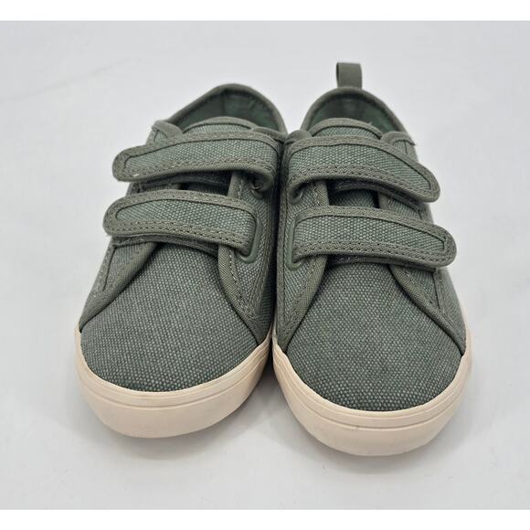 Old Navy Olive Green Canvas Kids’ Sneakers – Size 11 (17.5 cm) - Picture 2 of 8